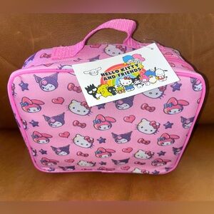 Hello Kitty and Friends My Melody & Kuromi Pink Kids Insulated Lunch Bag NEW NWT